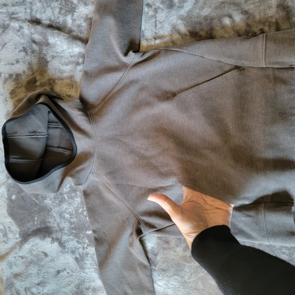 Old Navy Hoodie Kids XS (5) Gray Excellent Dynamic Fleece Pullover Activewear